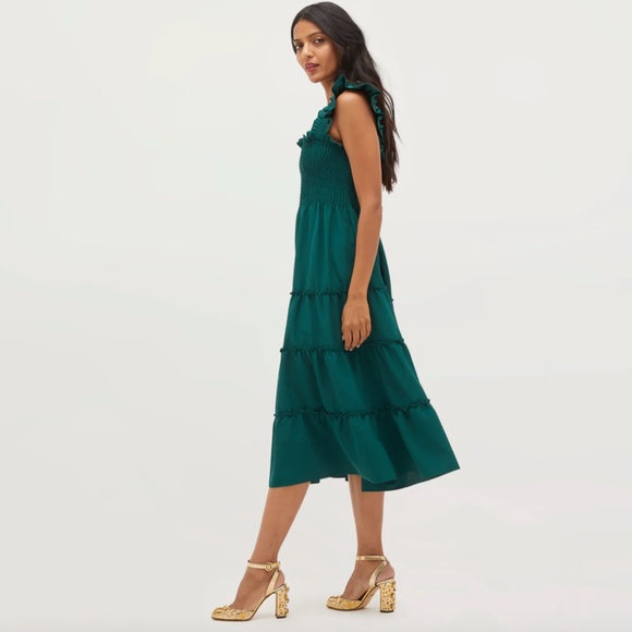 Hill House Dresses & Skirts - Hill House Botanical Green Crepe Ellie Nap Dress